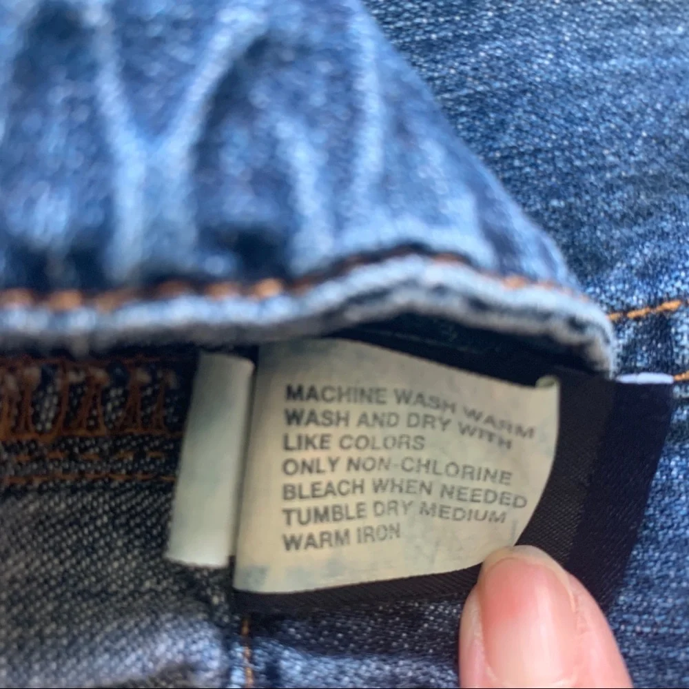 Gap Kids Denim Snap Front Denim Skirt, Size 7